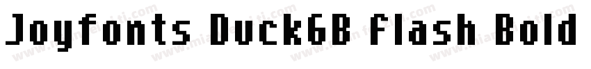Joyfonts DuckGB Flash Bold字体转换